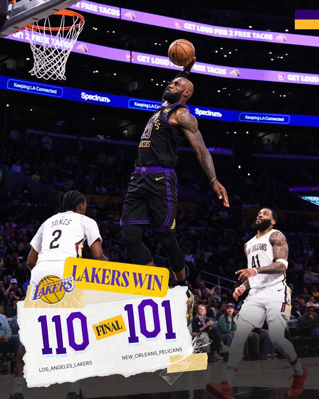 华体会官网-湖人胜鹈鹕取3连胜！看到锡安逐渐平庸，才懂詹姆斯真的被低估了